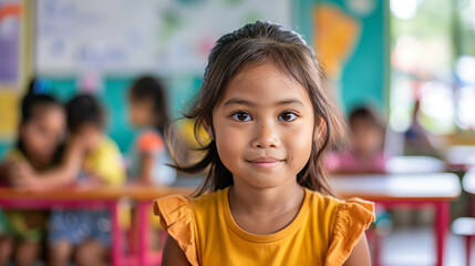 Portrait eines Kindes in der Grundschule Generative AI