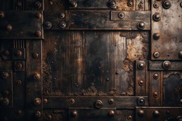 Fototapeta premium Grunge background with a distressed metal texture, evoking a sense of wear and age.