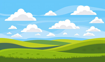 Obraz premium landscape with sky and clouds