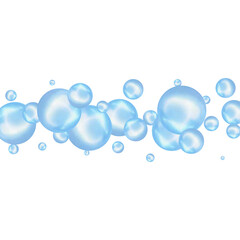 Abstract multicolored background with blue pearls. Modern festive illustration.