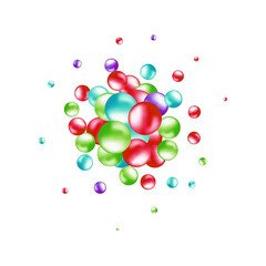 Balloon background. Presentation layout. Geometric pattern.