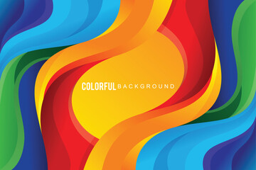 Abstract colorful background design wave vector concept