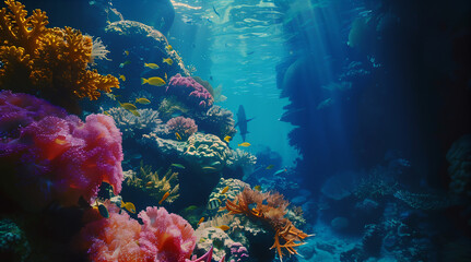 Naklejka premium Coral Reef Wonderland