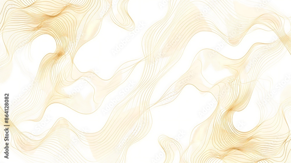 Poster 3. produce a minimalist and light abstract vector seamless pattern incorporating subtle gold line te