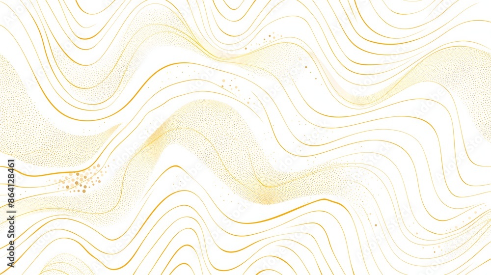 Poster 3. produce a minimalist and light abstract vector seamless pattern incorporating subtle gold line te