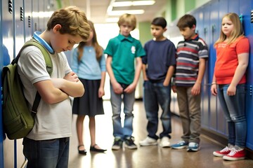 Naklejka premium group of students in classroom