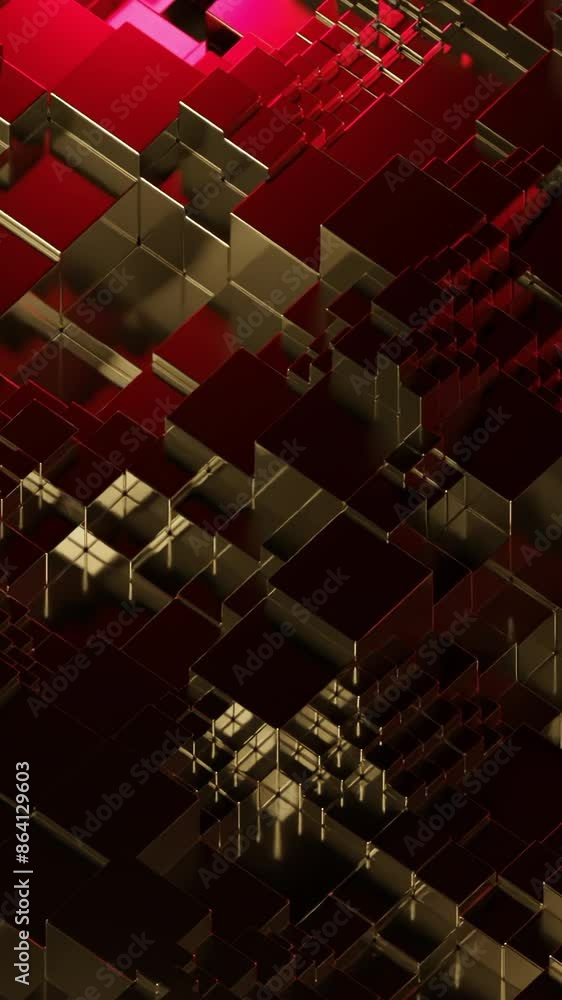Poster space with wave distortions and square shapes. design. distortion waves move in square shape. backgr