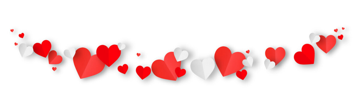recommend clip art: Red origami paper heart isolated on transparent background.