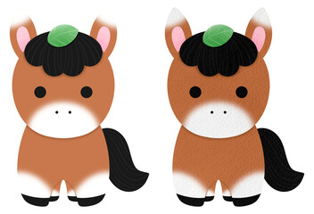 Cute Brown Horse Cartoon illustration Cute Horse Kawaii Horse Mascot Character Zoo Cartoon Wildlife Cartoon Farm Cartoon