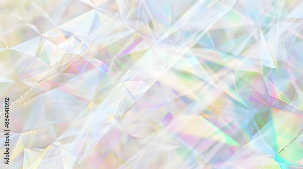 Aufkleber vibrant geometric kaleidoscope abstract backdrop with prismatic rainbow gradient patterns