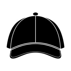 A black hat with a white logo on the front