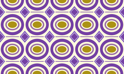 Fototapeta premium Beautiful oval shape, seamless pattern 