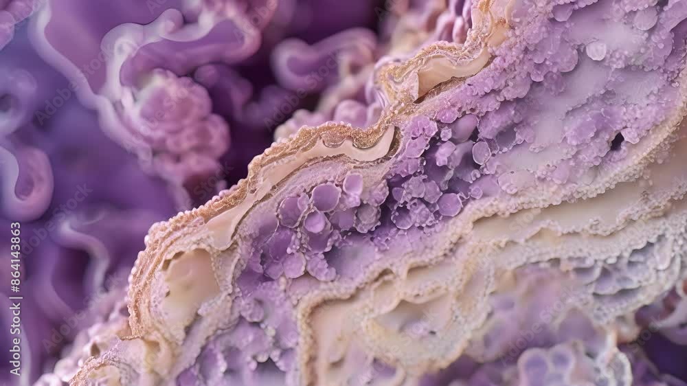 Poster a crosssection of a vessel highlighting the thin layer of endothelial cells that lines its walls and