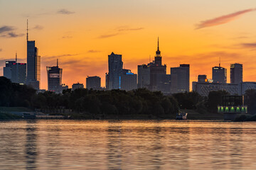 Warszawa, rzeka, Wisła, centrum © Daniel Folek