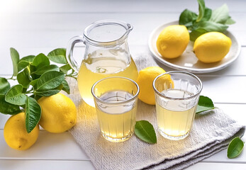 Fototapeta premium lemon juice
