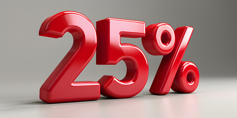 25 per cent discount  text