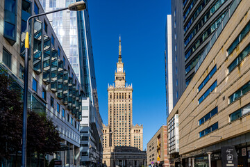 Fototapeta premium Warszawa, centrum ,pałac