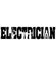 Electrician | Electric Repair Monogram | Repairman | Electric Shop | Lineman | Electricians | Original Illustration | Vector and Clipart | Cutfifle and Stencil