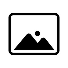 photograph vector icon color editable