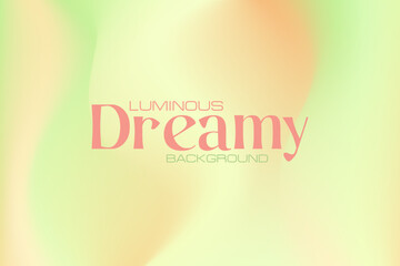 Abstract green, beige gradient with curvy texture, light glowing nude wavy background. Aesthetic pale brown, green wallpaper. Vintage smooth backdrop for presentation product display.