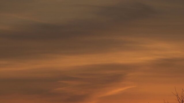 sunset in the clouds