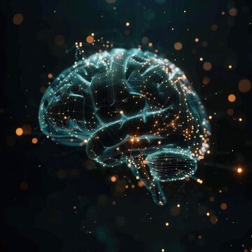 Conexiones cerebrales, inteligencia artificial.