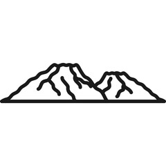 Mountain Line Icon