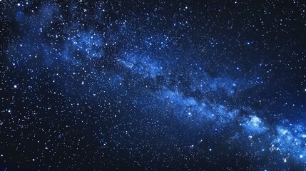 Fototapeta premium Starry night sky with a multitude of stars and the Milky Way in the space backdrop