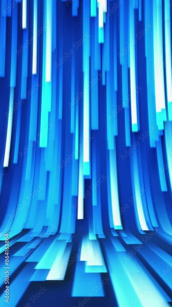 Poster background of moving curved stream of lines. motion. lines move in curved flow with optical angle. 3