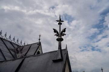 Roof metal elements and ornaments in Riga, Latvia