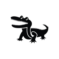 Crocodile icon or logo design isolated sign symbol vector illustration. A collection of high quality black line style vector icons