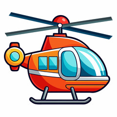 helicopter clipart cartoon Illustration drawing