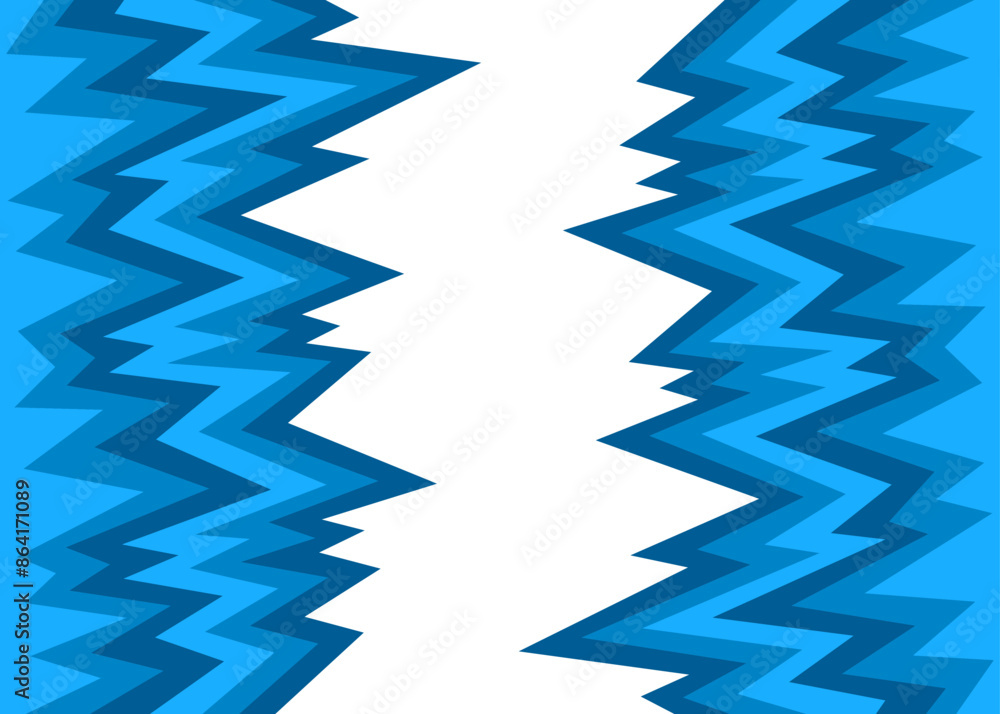 Poster abstract background with gradient zigzag line pattern and with some copy space area