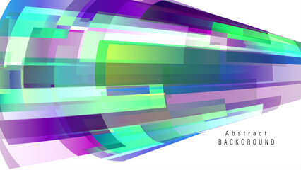 Fototapeta premium Minimalistic abstract pattern in colorful gentle light green and purple background