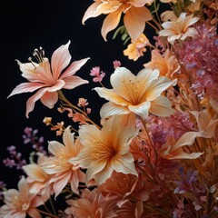 Obraz premium Soft Pastel Flowers.