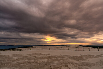 morze , plaża , chmury , sztorm , fale, Bałtyk, morze Bałtyckie, wydmy, © Daniel Folek