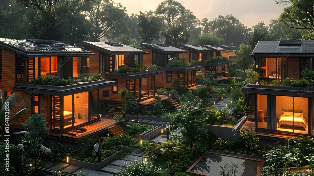 Poster modular net zero energy dormitory with passive solar design and integrated renewable systems for