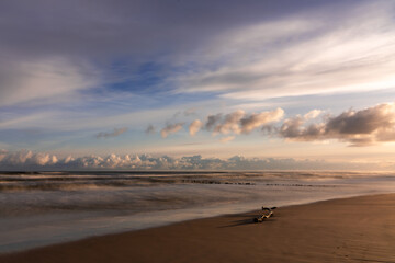 morze , plaża , chmury , sztorm , fale, Bałtyk, morze Bałtyckie