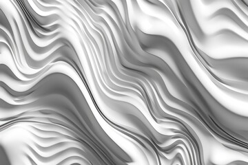 Abstract white and gray background for presentation and design with dynamic wavy lines, template for business banner