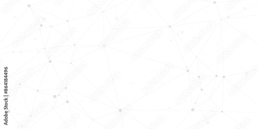 Poster abstract dot and triangle connection background.vector illustration