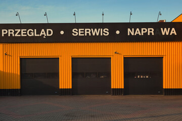 entrance of a building
