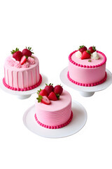 3D pink cake