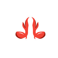 coconut shoot plant logo icon