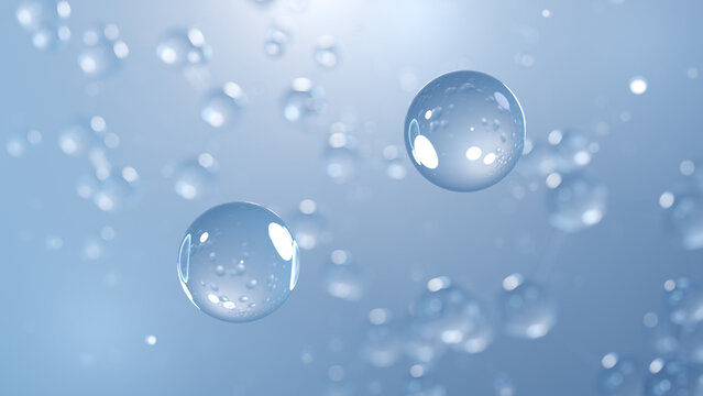 sodium iodide molecular structure 3d, ionic compound, structural chemical formula view from a microscope