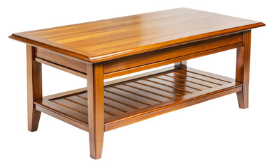 Detailed wooden coffee table