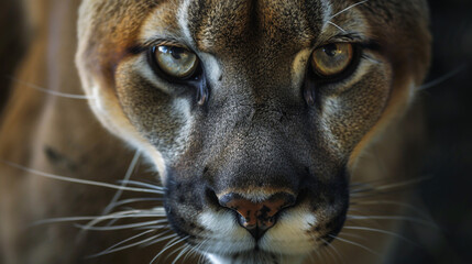 Close up of puma. 