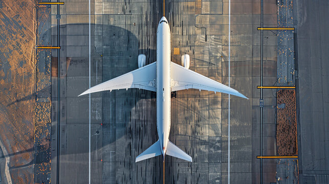 Airplane on the runway.
