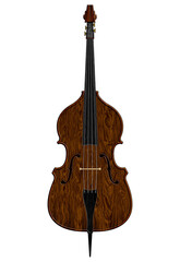 Fototapeta premium Stand up bass on transparent background (PNG). Concert/event poster, flyer, background etc. Design element for notices, announcements, posters, flyers, handbills, stationery, websites & more.