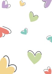 background with hearts
