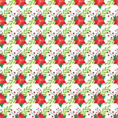 Scandinavian Christmas Seamless Vector Pattern Design